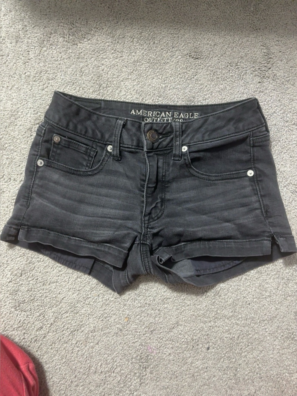 American Eagle Outfitters Black Denim Jean Shorts